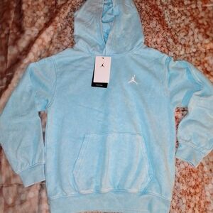 Jordan Light Blue Pullover Hoodie with Jumpman Logo